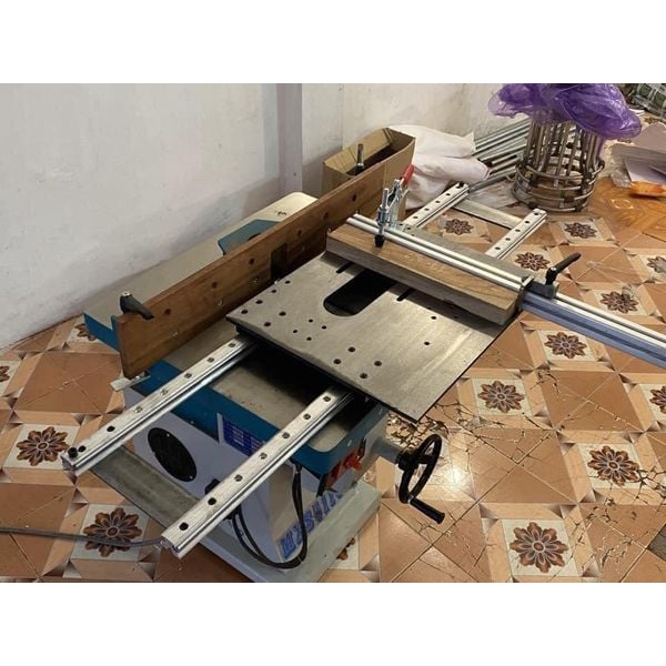 Bộ combo Bàn Trượt Chế tiện lợi -bàn trượt lắp trên máy tubi, máy cắt