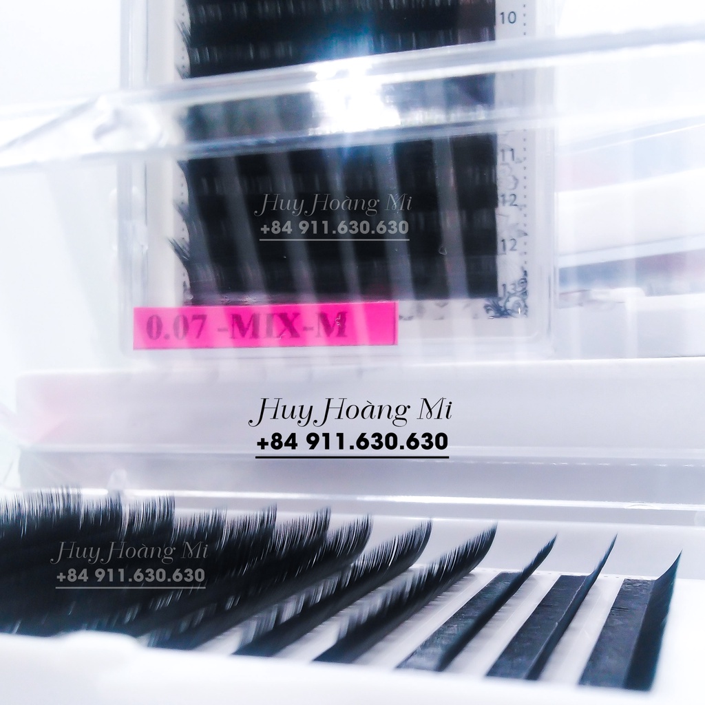 Mi mix (8-13) độ cong M _Dụng cụ nối mi_Huy Hoàng Mi