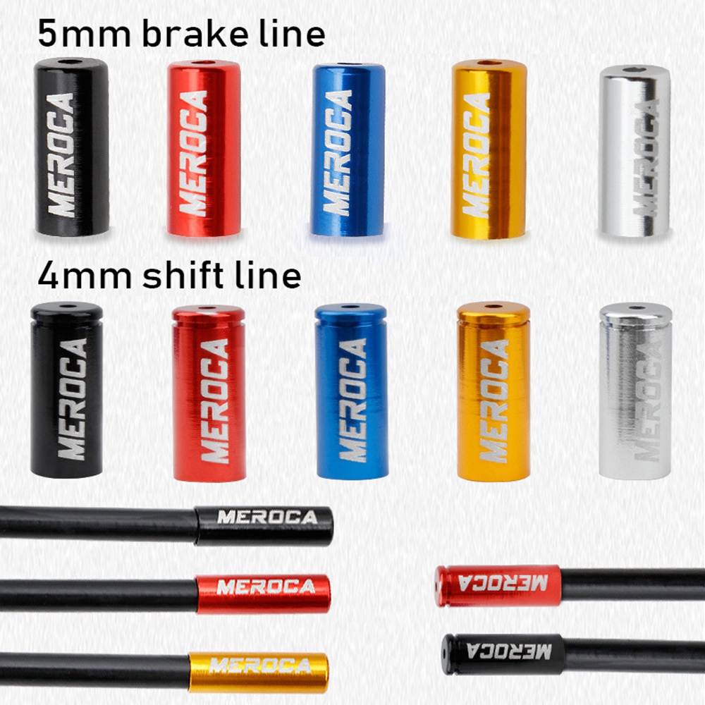 10 Đầu Bọc Dây Phanh Xe Đạp 4mm 5mm