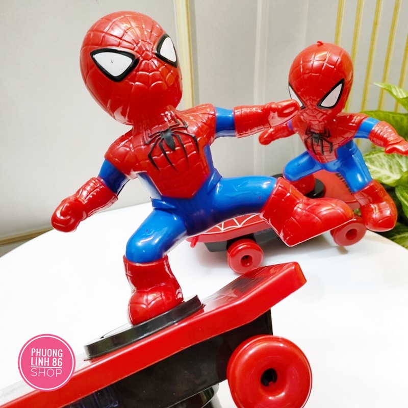 Siêu Nhân Người Nhện Trượt Ván Lật Xoay 360 Độ Chất Liệu Nhựa Abs An Toàn Cho Bé shop Phương linh D4886