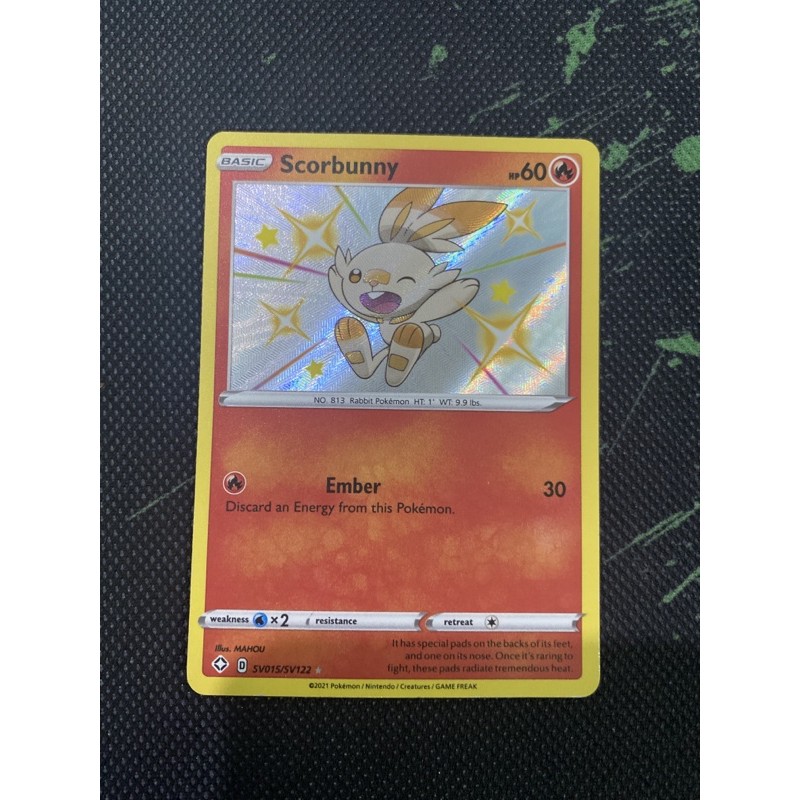 Bài pokemon TCG shiny Scorbunny