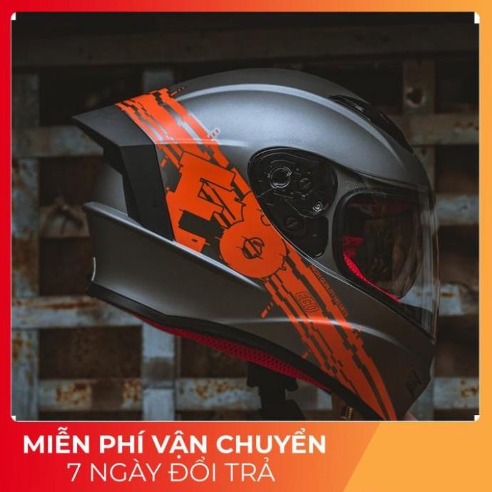 MŨ BẢO HIỂM FULLFACE EGO E-8 SV PLUS (2 KÍNH) - VIETNAM STORE