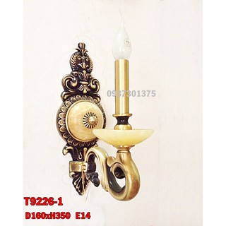 Đèn Tường Đồng Nến Đá Cao Cấp,Tặng kèm Bóng Đèn Led