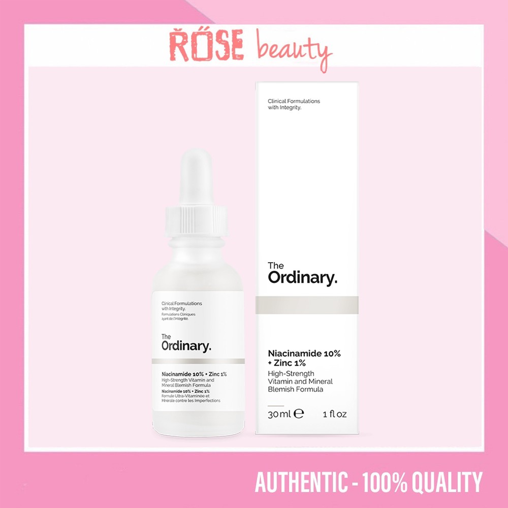 (Bill Canada) Serum The Ordinary Niacinamide 10% + Zinc 1% tinh chất cho da dầu 30ml , 60ml