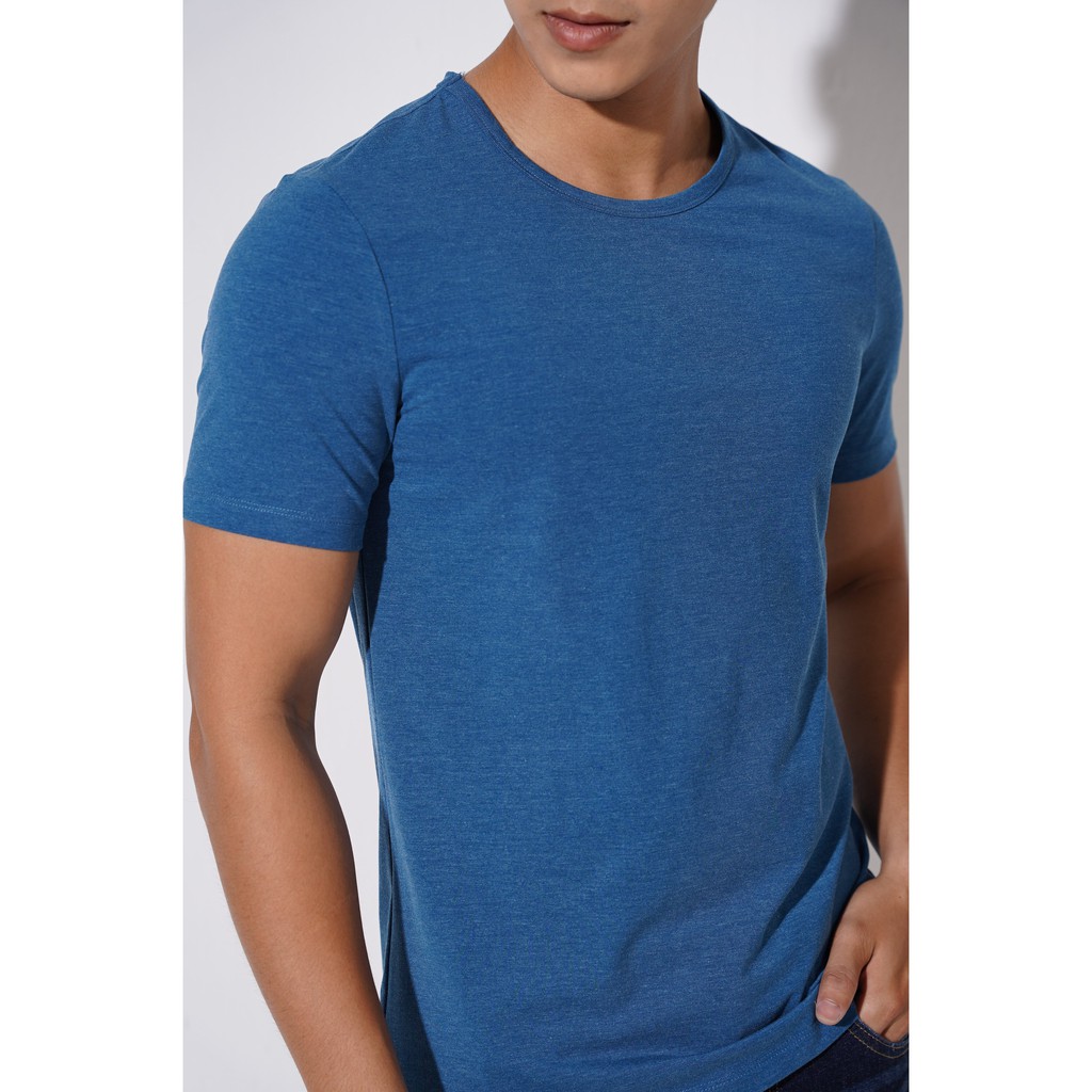 Áo phông nam Biluxury thun cotton basic co giãn 4 chiều khoẻ khoắn 4APKB005XCV | BigBuy360 - bigbuy360.vn