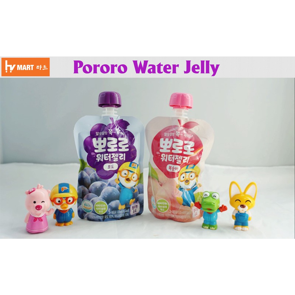 [SIÊU HOT ] Thạch Hoa Quả Pororo Paldo Hàn Quốc Cho Trẻ Em 120ml 뽀로로워터젤리 - Giúp Tăng Sức Đề Kháng Cho Bé