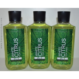 Sữa tắm gội nam bath & body works - white citrus for men 295ml