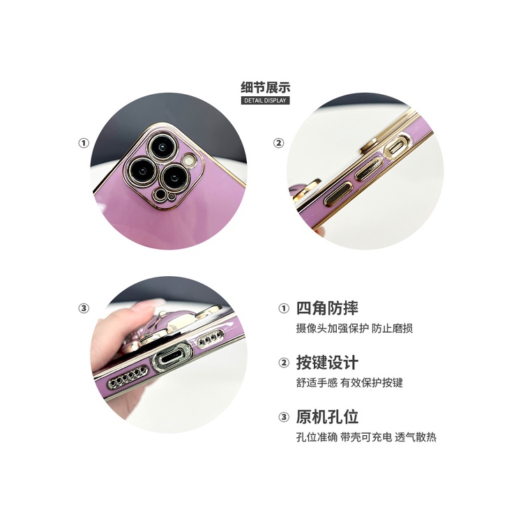 Ốp Điện Thoại Hình Gấu 3d Mạ Điện Cho iPhone 6 plus 6s plus 7 plus 8 plus xs max xr 11 pro max 12 pro max 13 pro max 14 plus 14 pro max