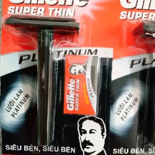 Dao cạo râu Gillette super click (1 cây + 1 lưỡi lam platinum)