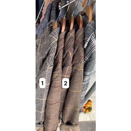 áo blazer dạ kẻ blazer loại 1 freeship50k