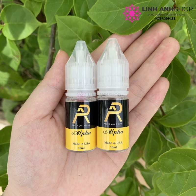 Nước Pha Mực Kích Màu ANPHA USA 10ML Lên Màu Mày Môi Phun Xăm