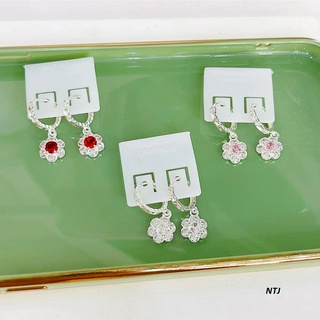 Bông tai trẻ em hình bông hoa chất liệu bạc ta MS057a
