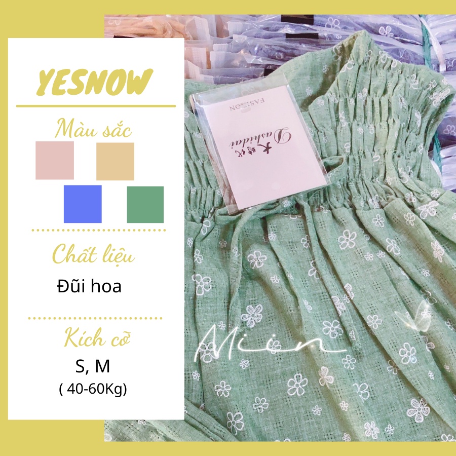 Set bộ đồ ở nhà hoa nhí chun vai - Set bộ đồ ở nhà hóa nhí màu xanh biển