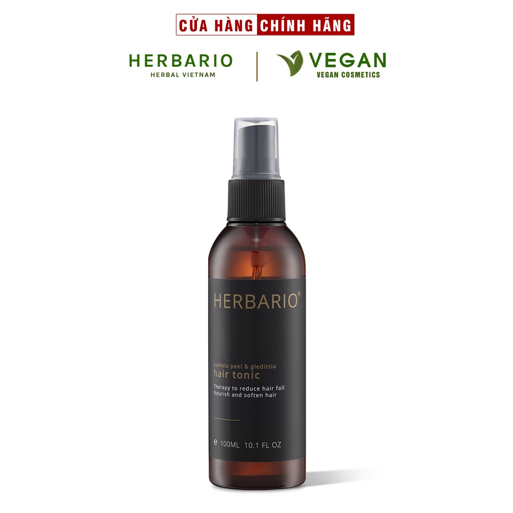 Nước xịt dưỡng tóc Vỏ Bưởi và Bồ Kết Herbario 100ml