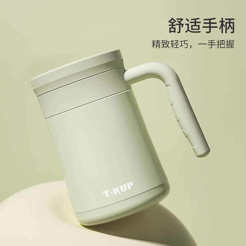 THERMOS Cốc Giữ Nhiệt Có Nắp Và Tay Cầm Phong Cách Bắc Âu Chất Lượng Cao