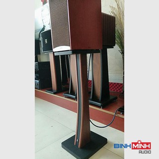 Chân loa gỗ bookshelf cong cao 60cm