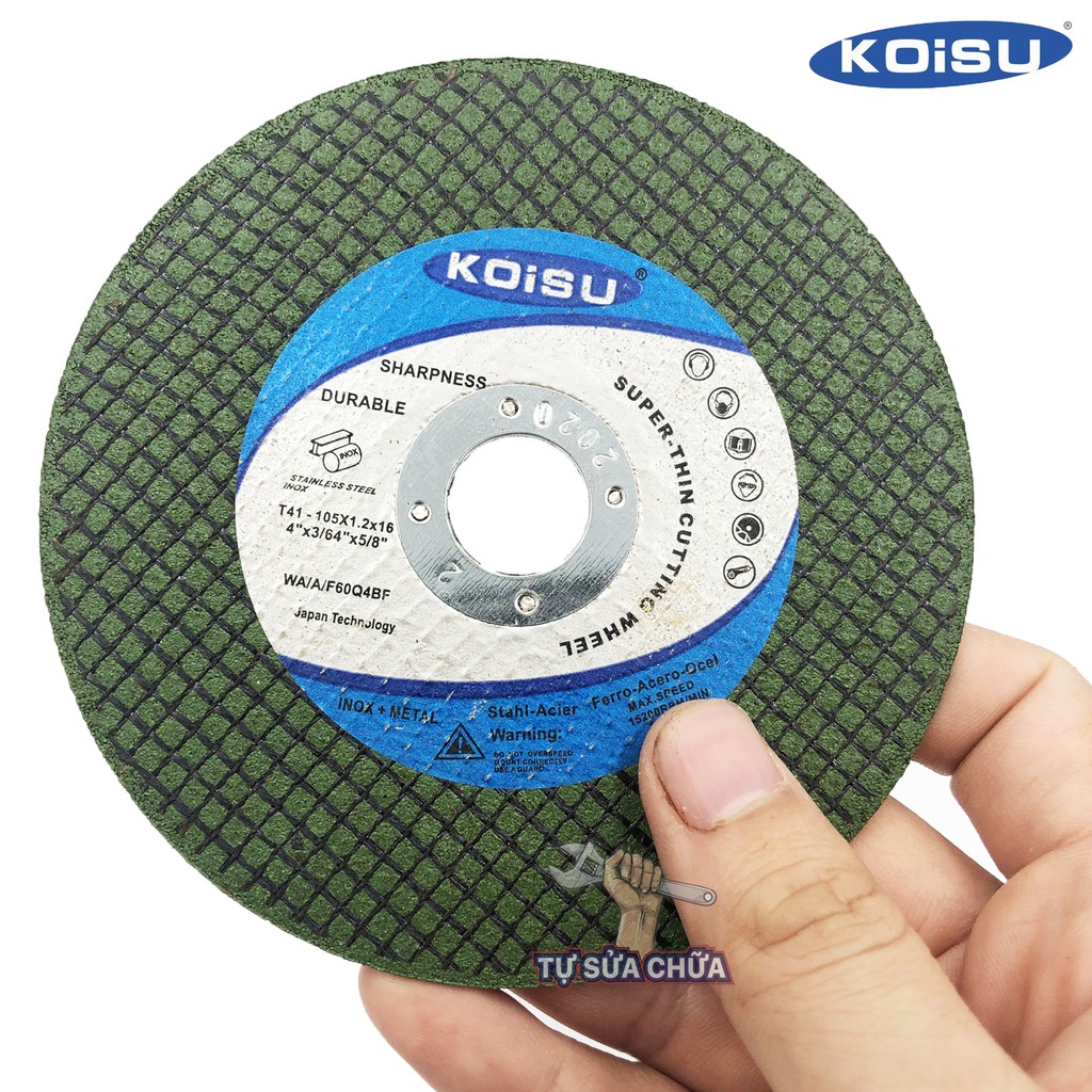 XẢ KHO ĐÁ CẮT SẮT THÉP INOX KIM LOẠI KOISU 105MM