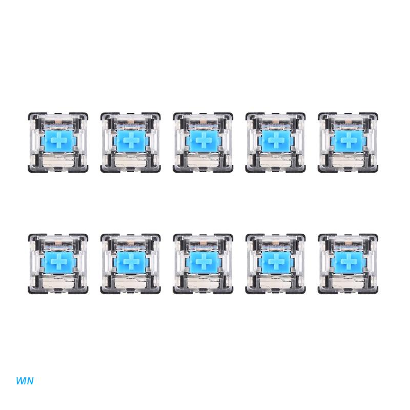Set 10 công tắc bàn phím cơ 3 pin màu xanh dương cho máy tính