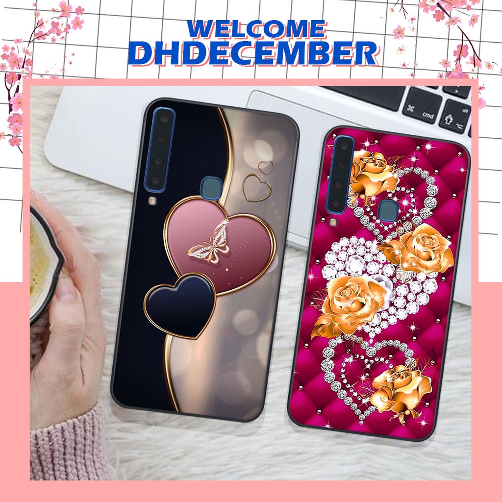 Ốp lưng Samsung Galaxy A9 2018 in hình hoa tinh tế , mới mẻ DH DECEMBER
