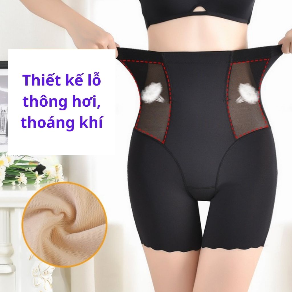 Quần gen nịt bụng chất thun lạnh mềm giảm mỡ bụng sau sinh, Đai nịt bụng định hình giữ eo thon gọn LANIXA N816