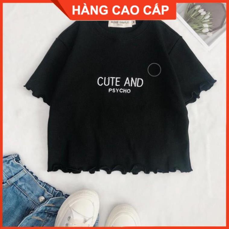 Áo Croptop Ôm Tay Ngắn, Croptop Kiểu Tay Ngắn - [HÀNG CAO CẤP] | BigBuy360 - bigbuy360.vn