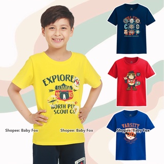 Áo thun bé trai 100% cotton loại tốt, áo phông thương hiệu BABY FOX size nhí, trung, đại e (ATN)