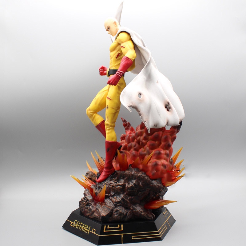 [43cm] Mô hình ONE PUNCH MAN nhân vật tượng Saitama trạng thái chiến đấu có đèn led mô hình cỡ lớn to thánh phồng tôm