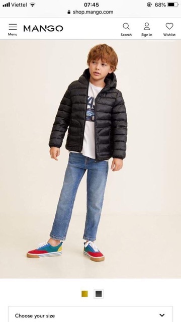 Áo phao mango dư xịn vnxk