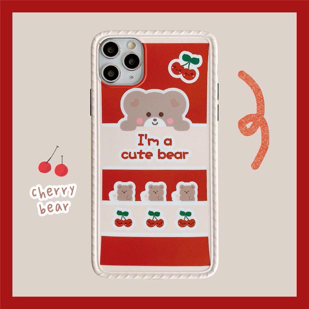 Ốp Lưng Iphone Cao Cấp Full Viền Gấu Cute Kèm Pop Dành Cho Tất Cả Dòng Iphone từ 6 đến 11promax | BigBuy360 - bigbuy360.vn
