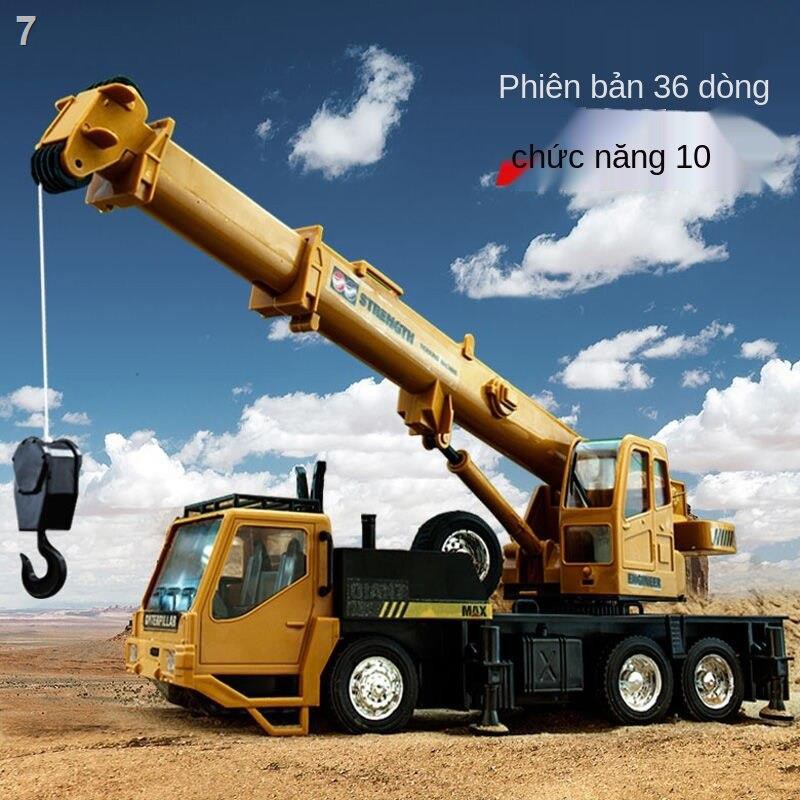 Điều khiển từ xa không dây cần cẩu đồ chơi cho bé trai điện xe ô tô mô hình sạc tải trẻ em máy móc quà tặng