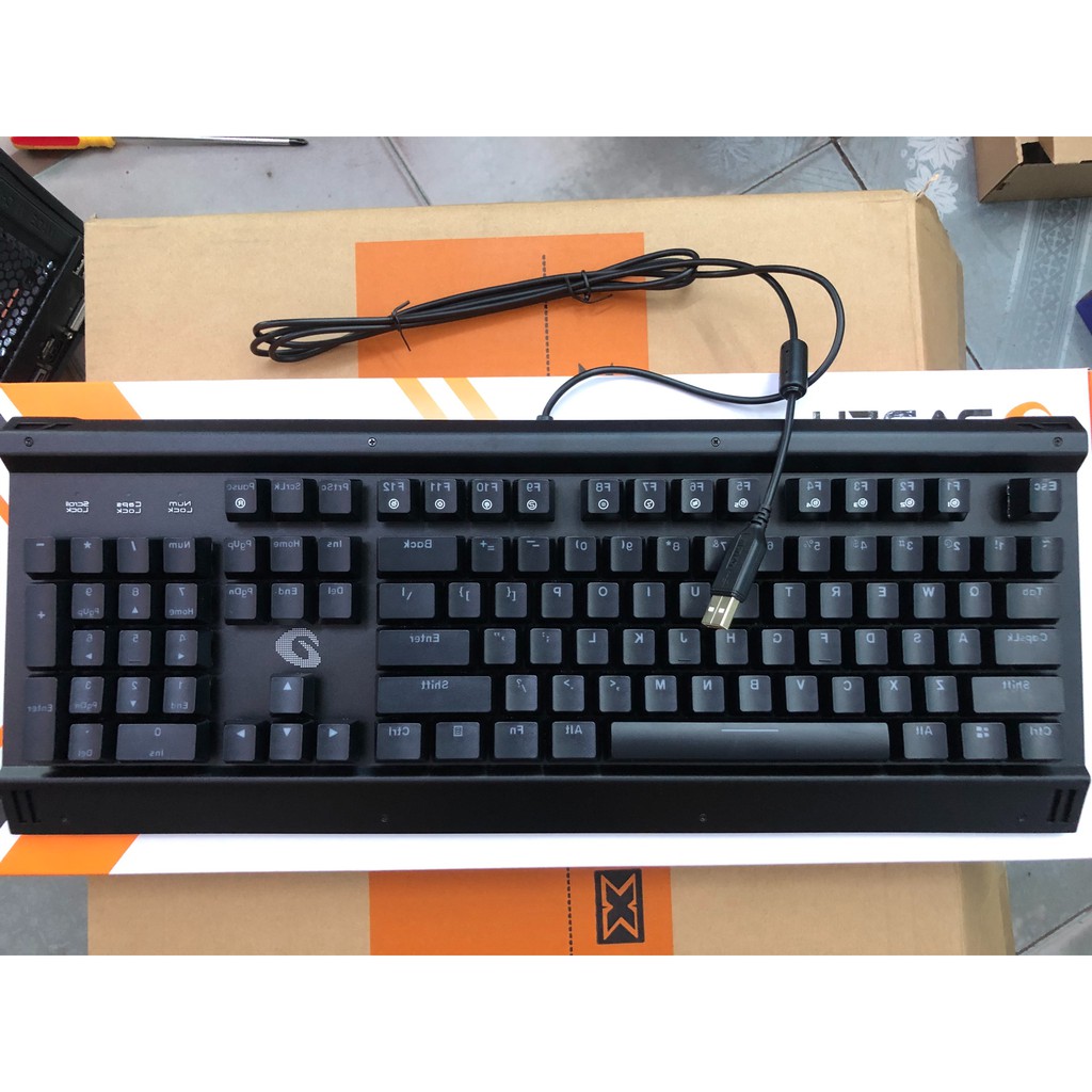 Bàn phím cơ DareU EK145 Brown switch LED 7 màu chia theo vùng