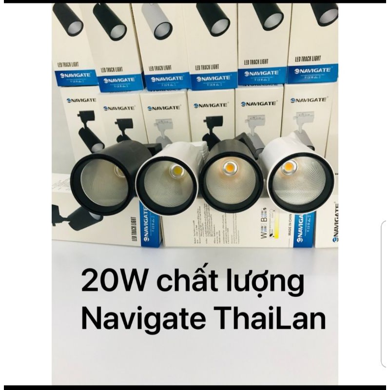 Đèn rọi ray chiếu điểm 20w ánh sáng trắng vàng