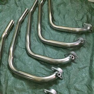 Cổ pô inox 304 Satria Raider Fi size 30,32 mở cổ gắn bô zin " không sét "