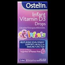 Vitamin D3 dạng nhỏ giọt cho bé - Ostelin infant Vitamin D3 Drops 2,4ml