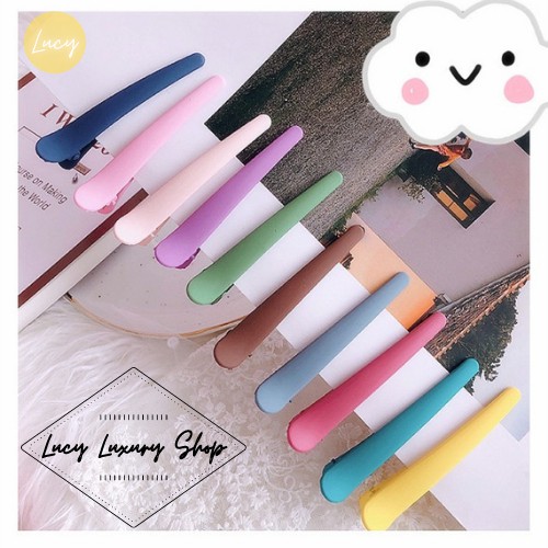 Kẹp Vịt, Kẹp Mỏ Vịt màu Pastel phong cách Hàn Quốc siêu cute hột me lucyluxury