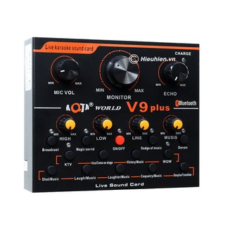 Sound card thu âm V9 plus