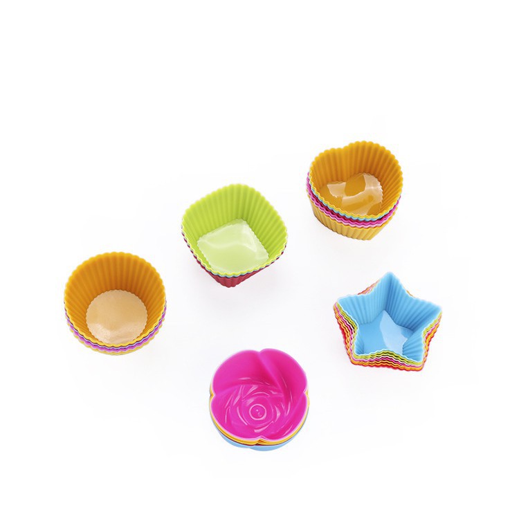 Khuôn Muffin Silicon Làm Bánh Cupcake