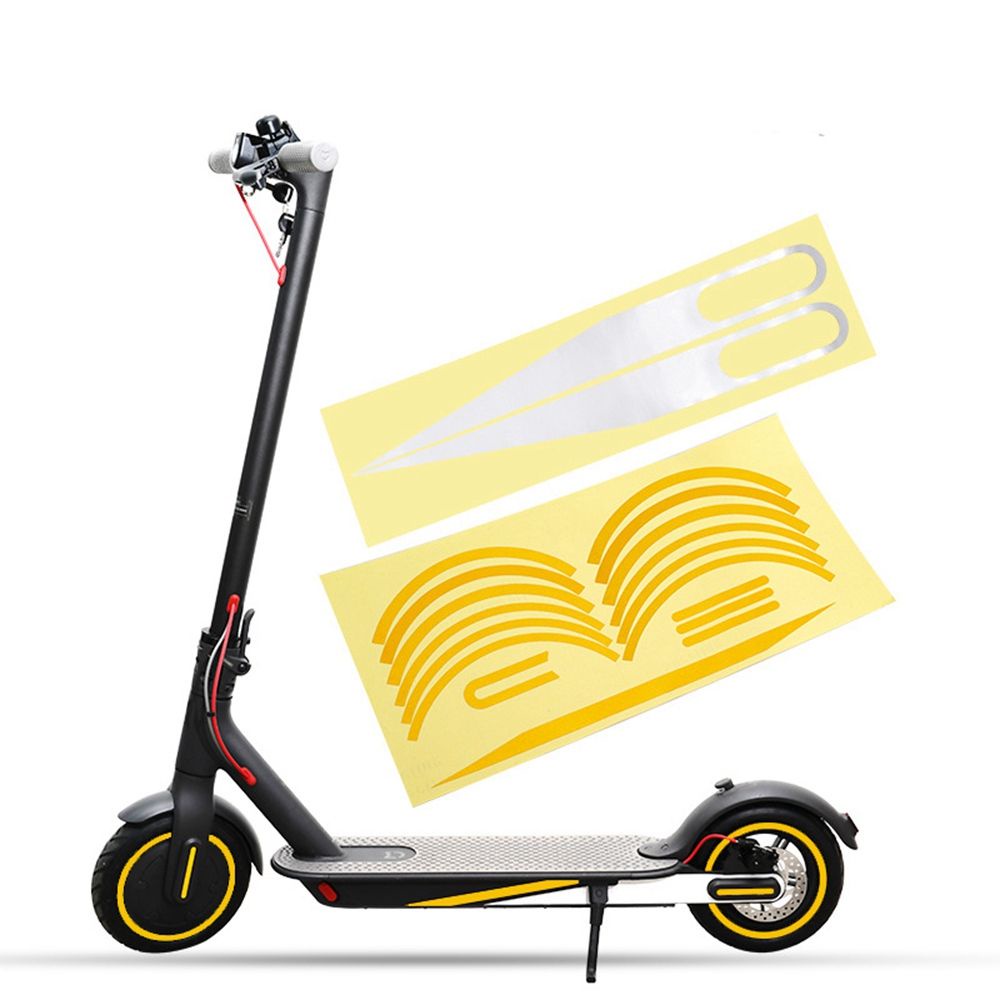 Đề can dán phản quang cảnh báo 6 màu chất lượng cao cho xe scooter điện