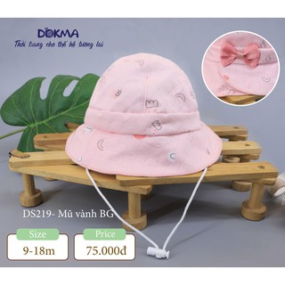 Mũ vành nơ bé gái DS219 Dokma