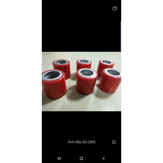 Bánh xe nâng tay PU đỏ