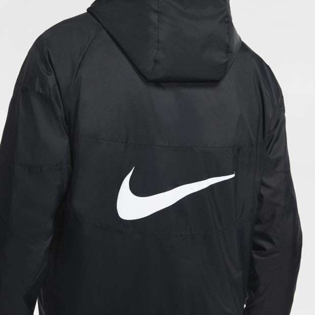 Áo Khoác Thể Thao Nam Nữ Chính Hãng NIKE WINDBREAKER BACK PRINTED - Màu Đen