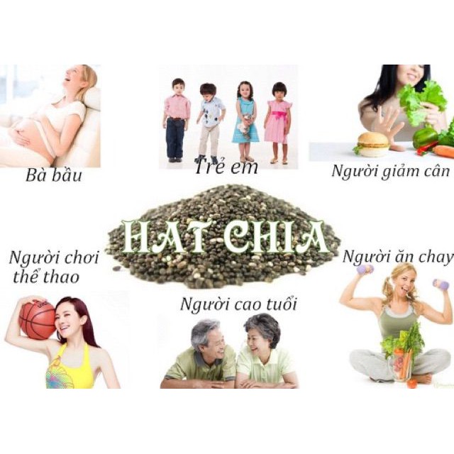 500g hạt chia Úc đen hỗ trợ giảm cân Keto Das - Healthy