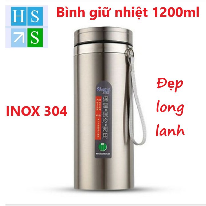 Bình giữ nhiệt BAOL 1200ML Inox 304 , 2 lớp dày hàng cao cấp giữ lạnh hơn 10h - Bình nước giữ nhiệt cả nóng và lạnh