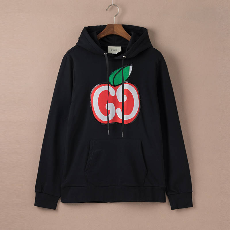 Áo Hoodie Dài Tay In Họa Tiết Quả Táo Xinh Xắn Dành Cho Các Cặp Đôi