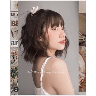 Tóc giả vic uốn sóng xù cao cấp