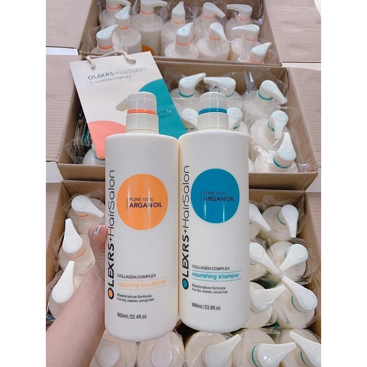 Cặp dầu gội xả Olex