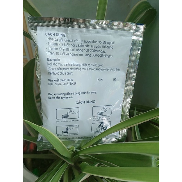 DUNG DỊCH BÙ NƯỚC ĐIỆN GIẢI ORESOL