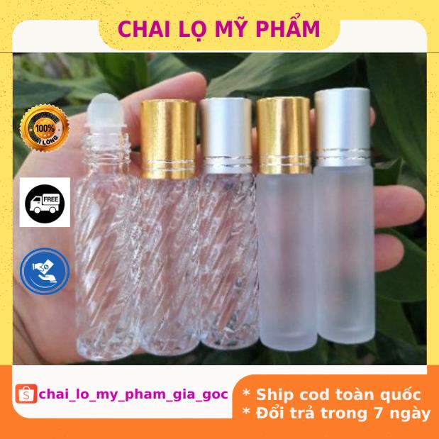 Lọ Chiết Nước Hoa ❤ GIÁ TỐT NHẤT ❤ Vỏ Bi Lăn 10ml chiết nước hoa, dầu dừa , phụ kiện du lịch