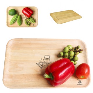 Khay gỗ đựng thức ăn, hoa quả