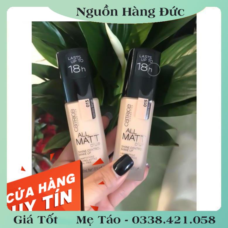 [auth] Kem Nền Kiềm Dầu Catrice All Matt Plus 18h Mỏng Mịn -Nội địa Đức Đủ Bill [Hot]